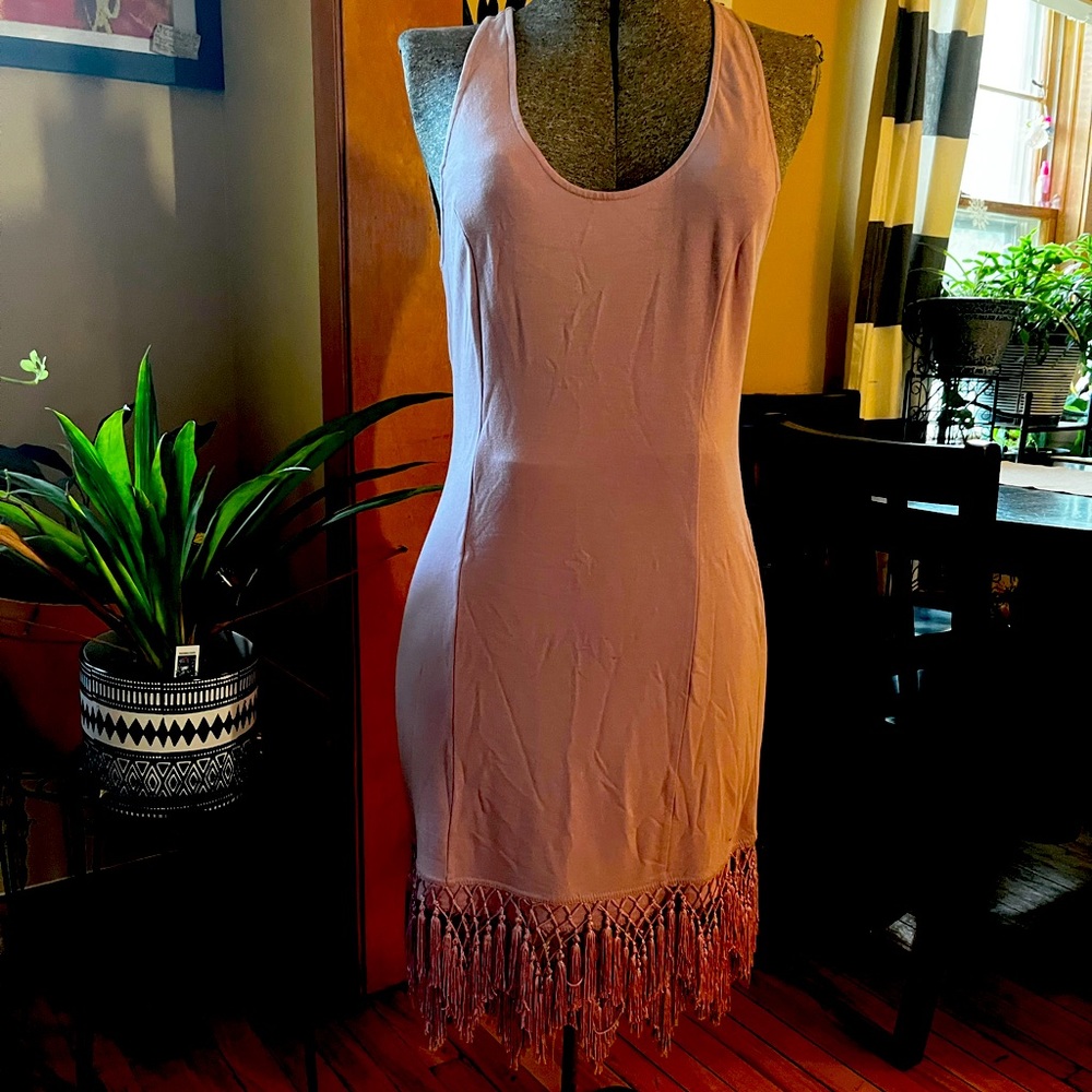 Free People Racerback fringe bottom Sz L